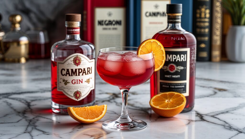 Count Camillo Negroni at a bar in Florence, Italy, in 1919, where the Negroni cocktail originated.